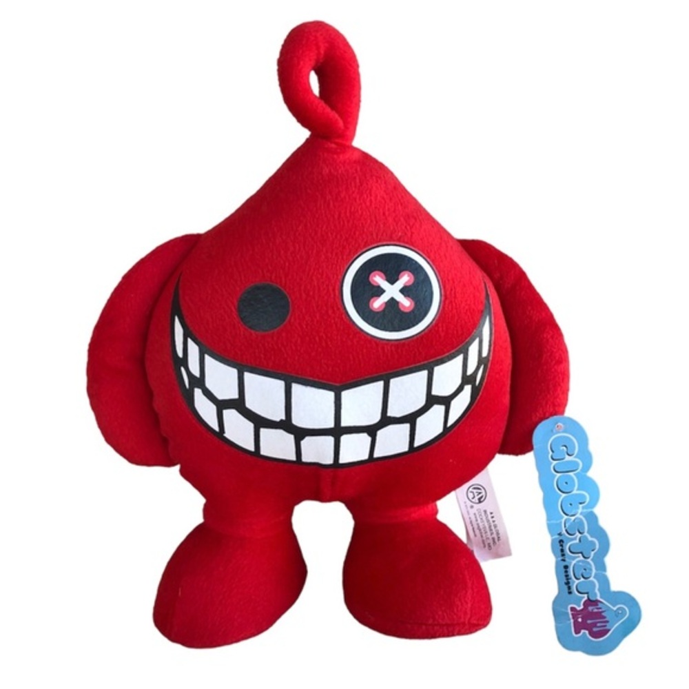 A&A Global Industries GLOBSTER Plush Red Pirate Rare Stuffed Toy H12” L10” W3”